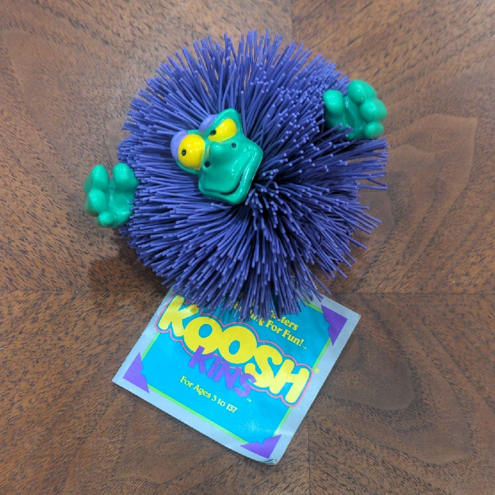 Vintage 1990 Koosh Kins Purple and Green Toy Slats